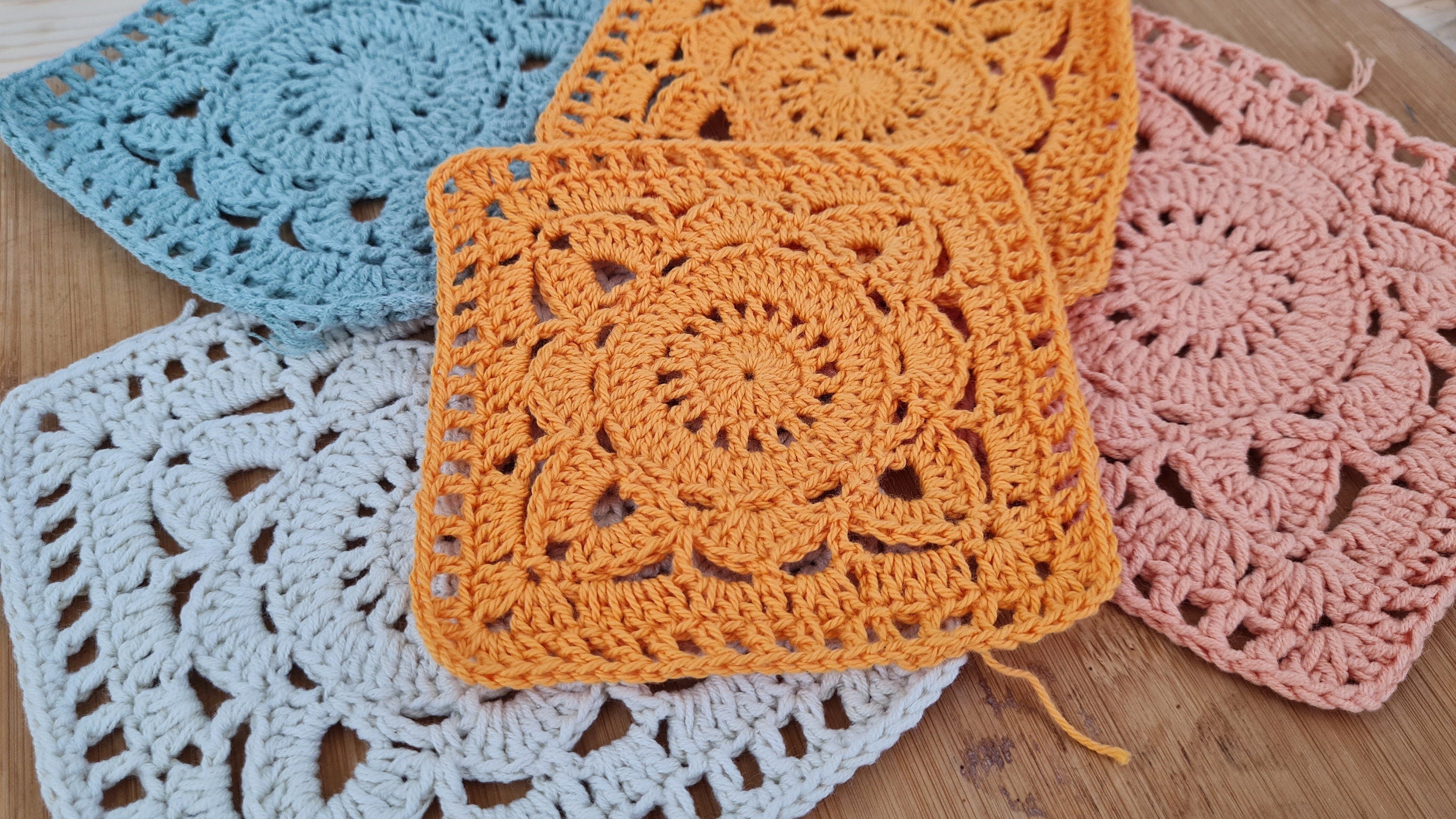 Vintage Crochet Square Pattern: Motif for Blanket, Top, Cardigan (PDF Download)