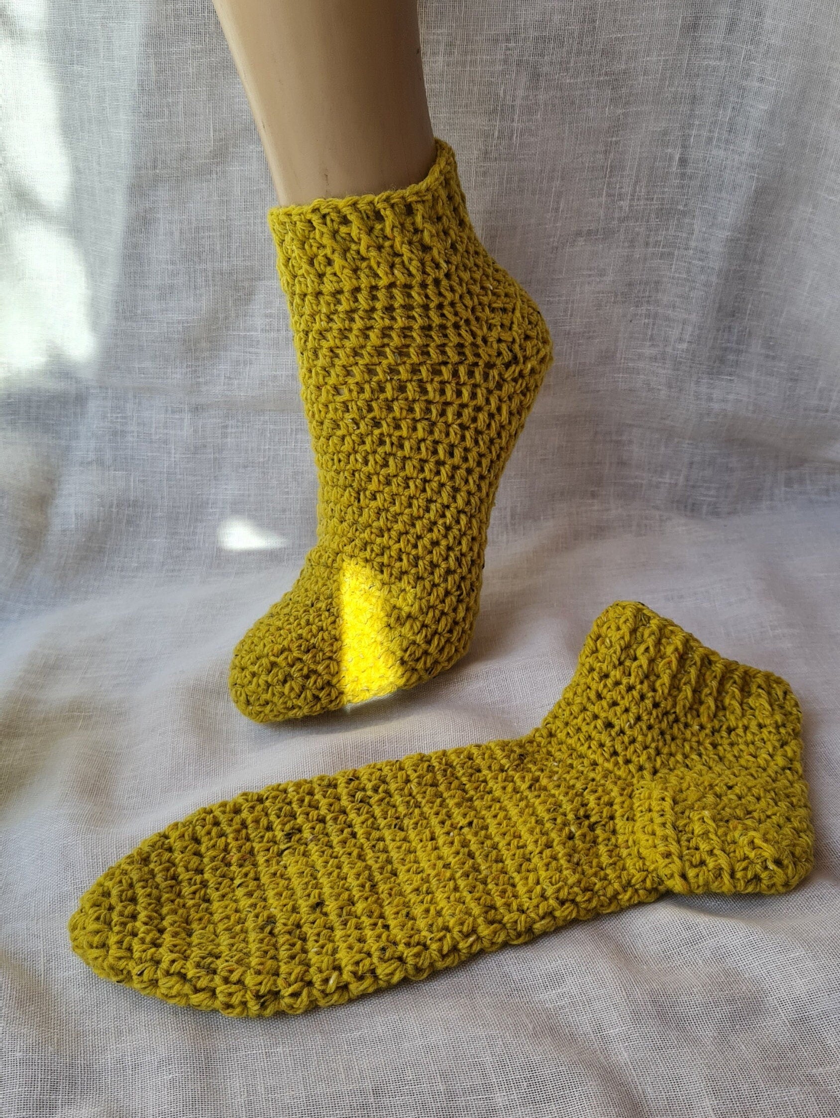 Easy Crochet Sock Pattern: Duvet Days Design (PDF Pattern)