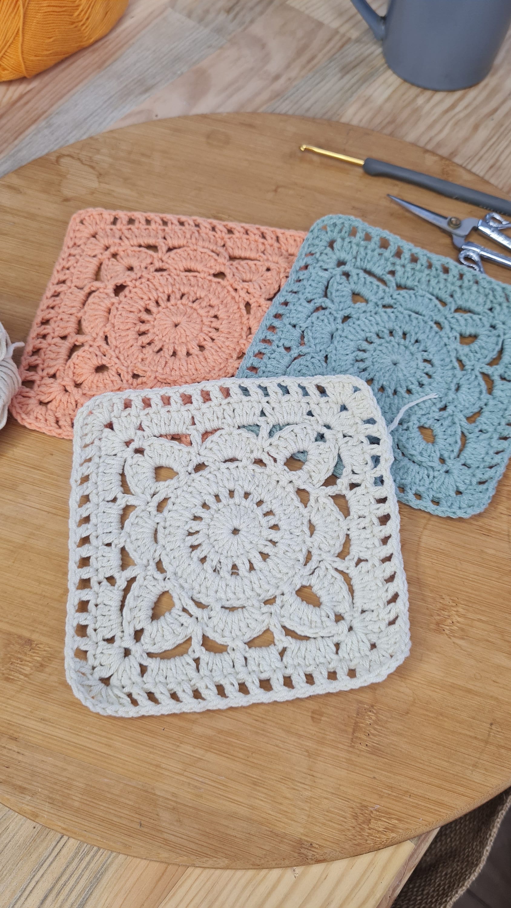 Vintage Crochet Square Pattern: Motif for Blanket, Top, Cardigan (PDF Download)