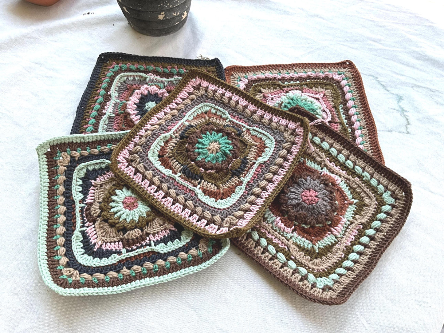 The Turkish Granny Squares Pattern, Easy Crochet Motif Tutorial, Boho Mandala Motif, Blanket Crochet Square PDF, Garment and Accessories