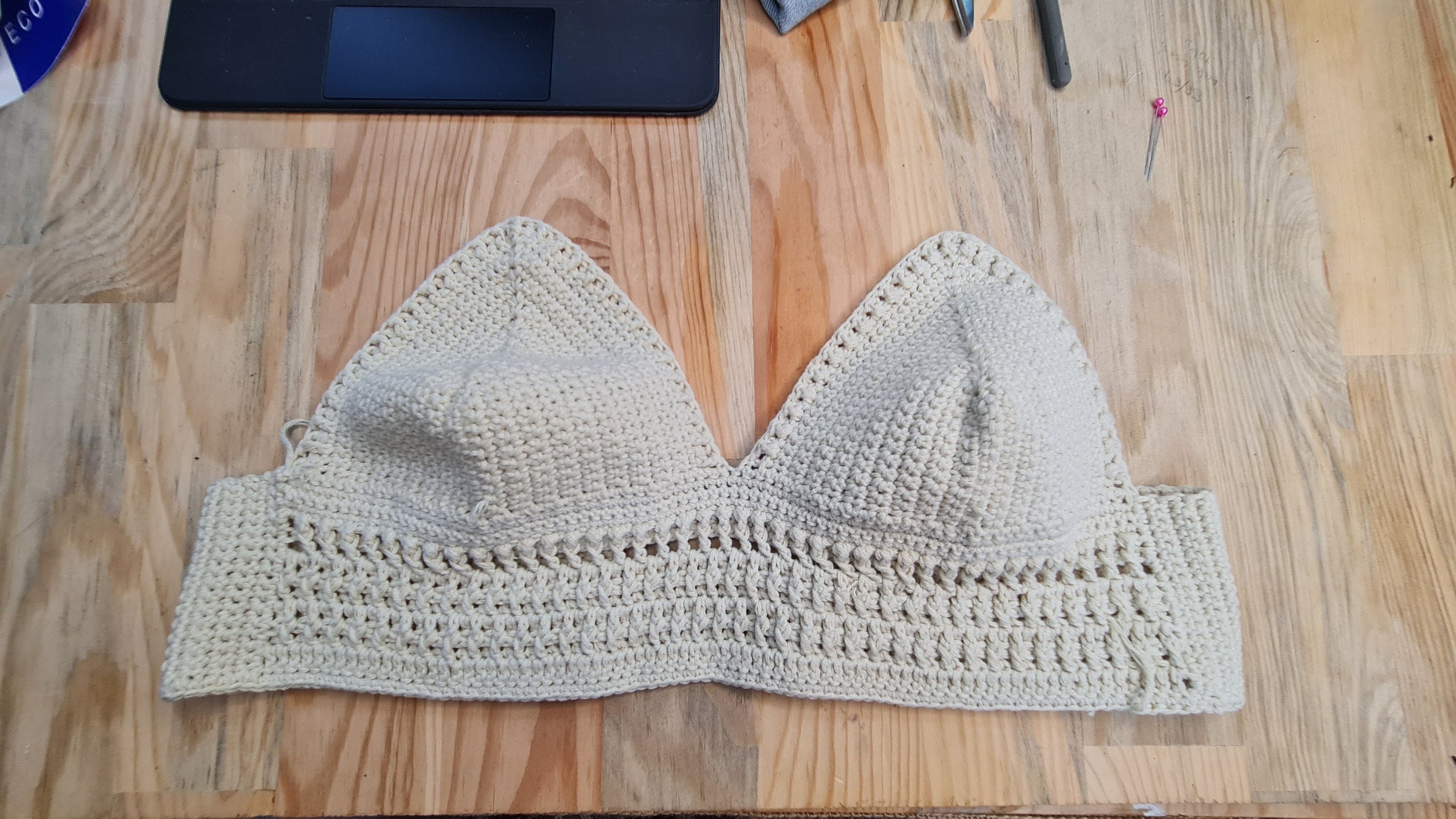 Crochet Bikini Pattern, Modern Bralette, Summer Beachwear (PDF Pattern)
