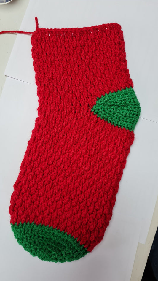 Oversized Christmas Stocking Crochet Pattern: Easy Holiday Decor (PDF Download)