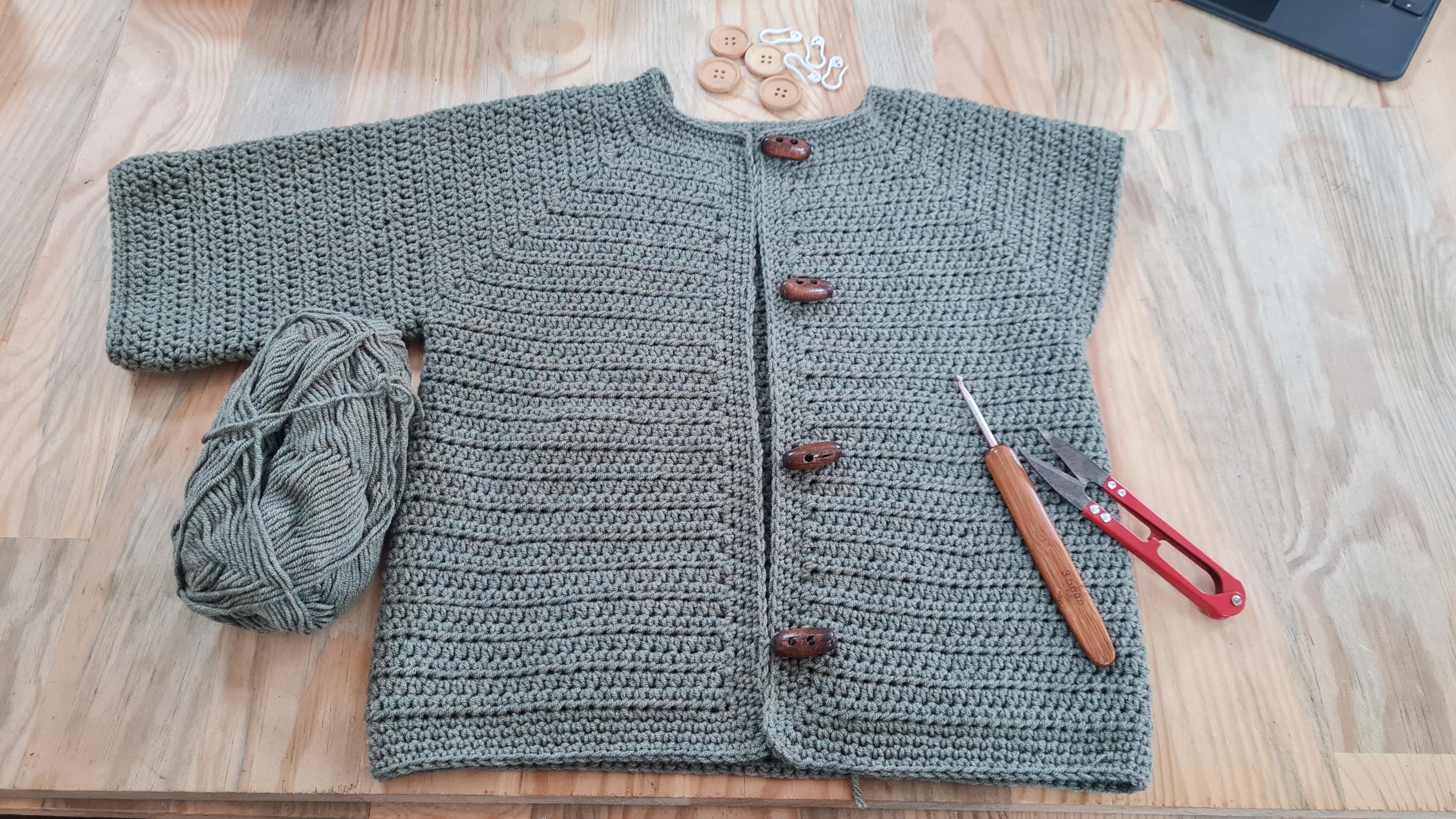 Easy Crochet Baby Cardigan Pattern: Newborn to 6 Years (PDF Pattern)