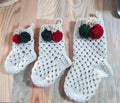 Christmas Crochet Stocking Pattern,  Easy Holiday Decor (PDF Download), Festive Stocking, 3 size, Granny Motif