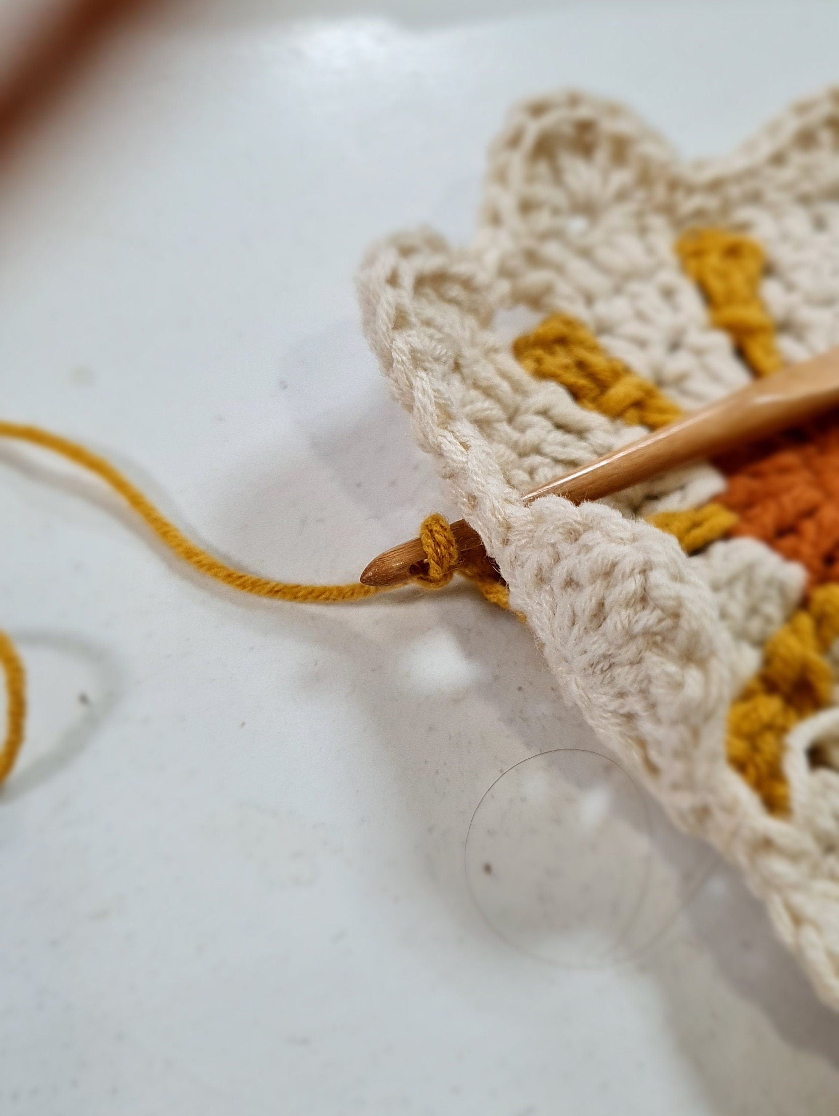 3D Flower Crochet Square Pattern: Daisy Motif (Digital Download)