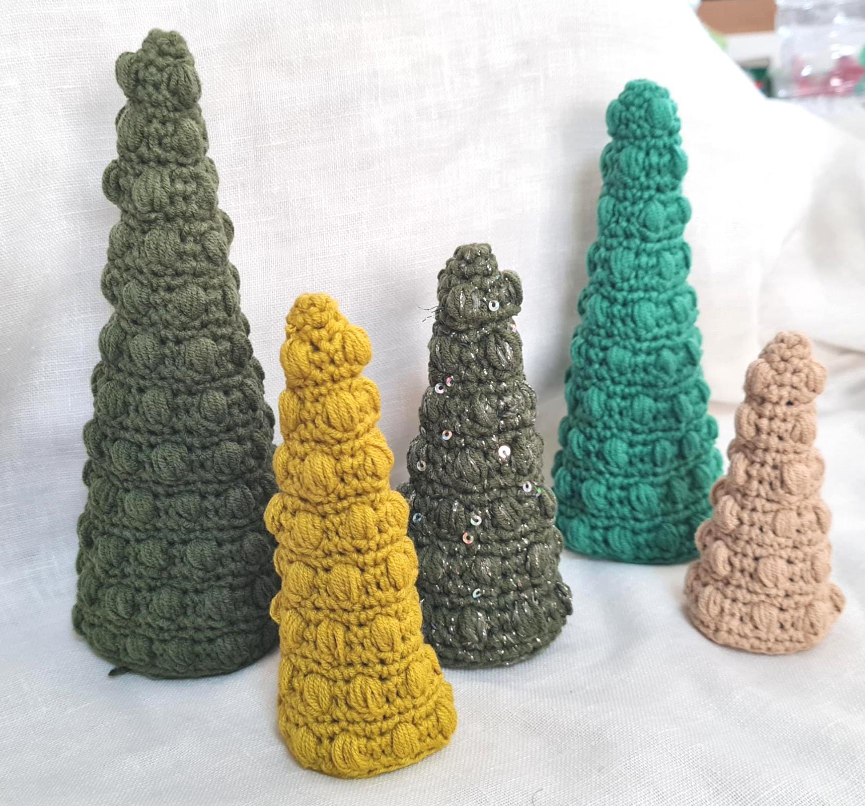 Bobble Christmas Tree Crochet Pattern: 3-Sizes Festive Decor (PDF Pattern)