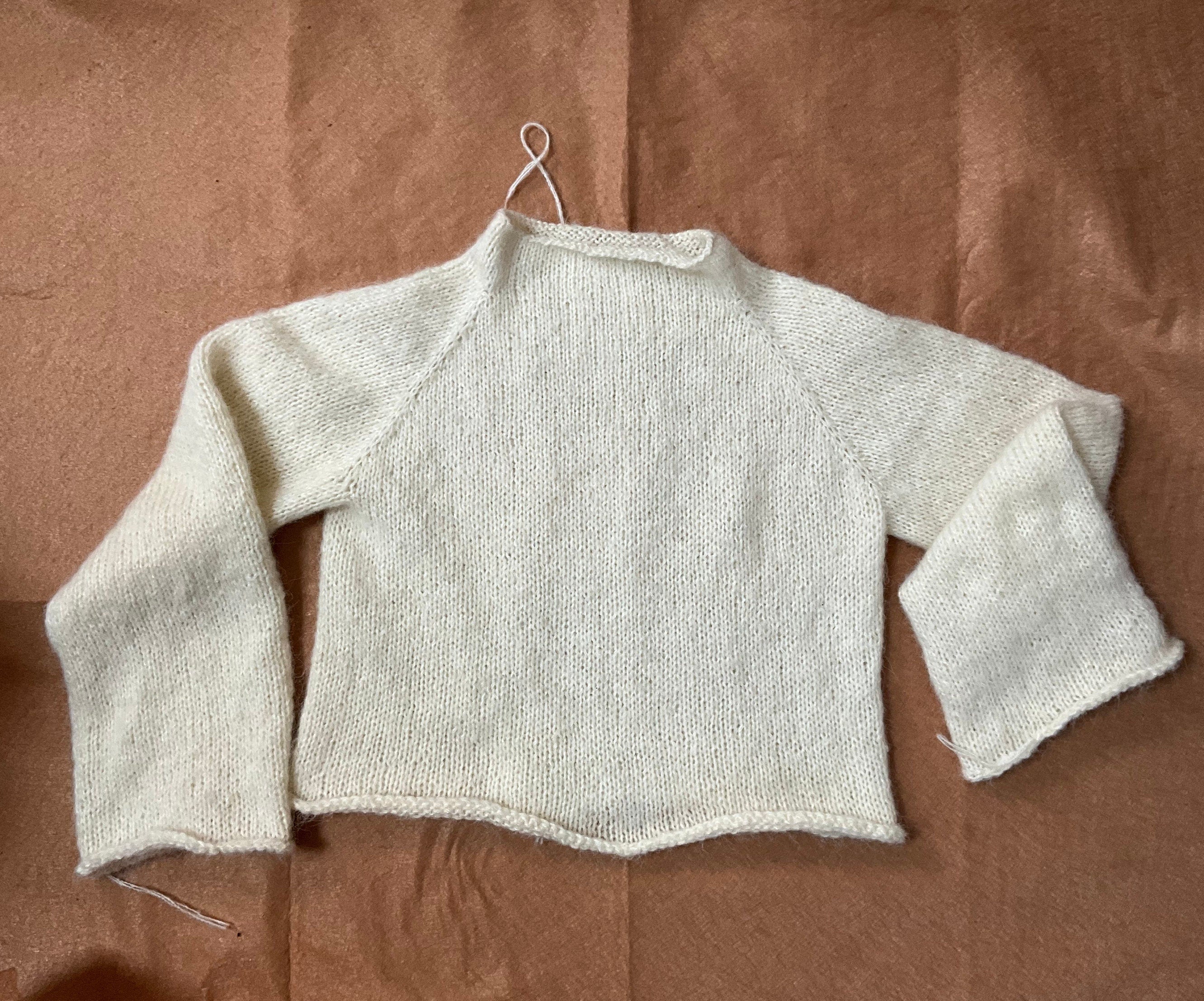 Janu Mohair Sweater Knit Pattern: Beginner Yoke Pullover (PDF Pattern)