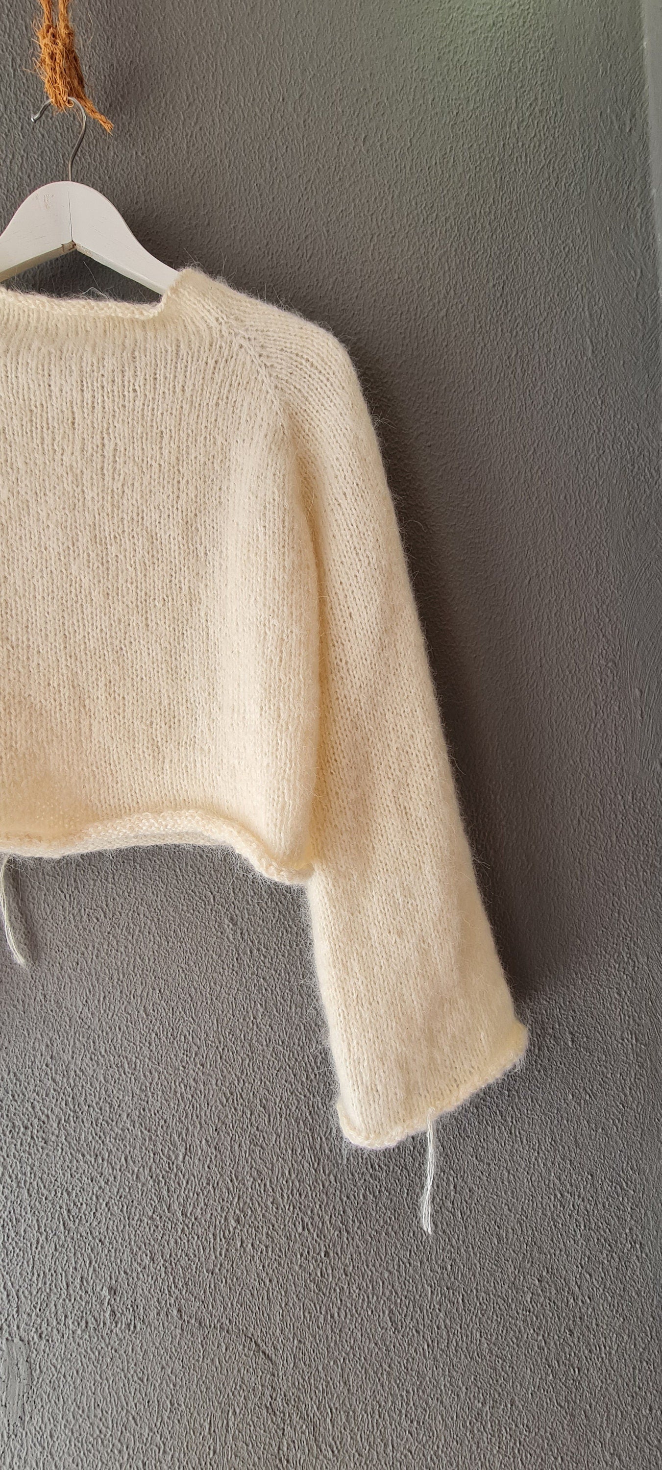 Janu Mohair Sweater Knit Pattern: Beginner Yoke Pullover (PDF Pattern)