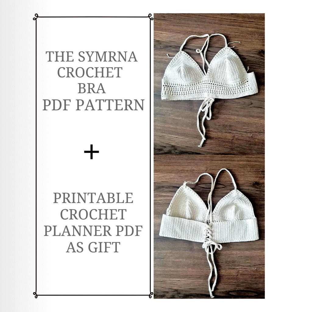 Crochet Bikini Pattern, Modern Bralette, Summer Beachwear (PDF Pattern)