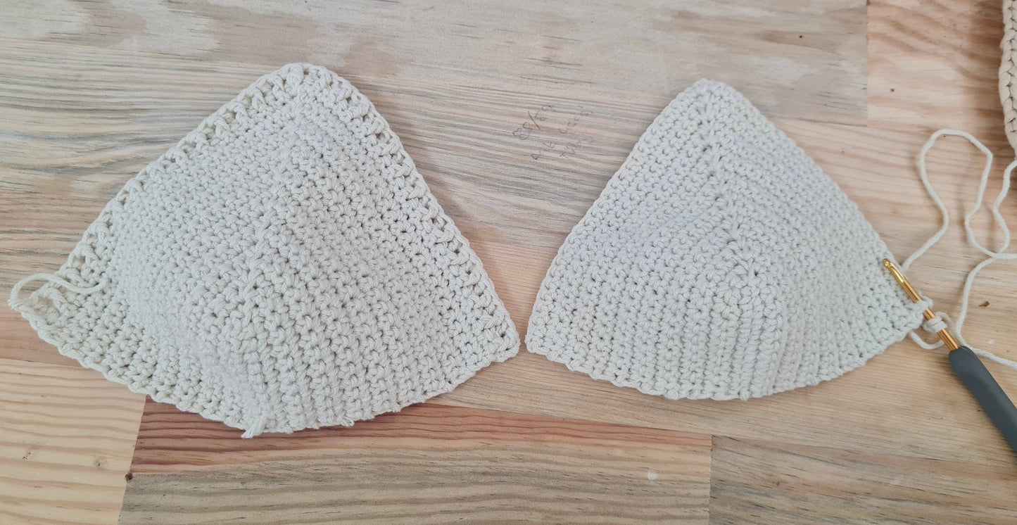 Basic Crochet Bikini Pattern, Easy Modern Written, Summer Top, Beachwear, Beginner Crochet,  Trendy Cute Bikini, Simply Stunning Bralette