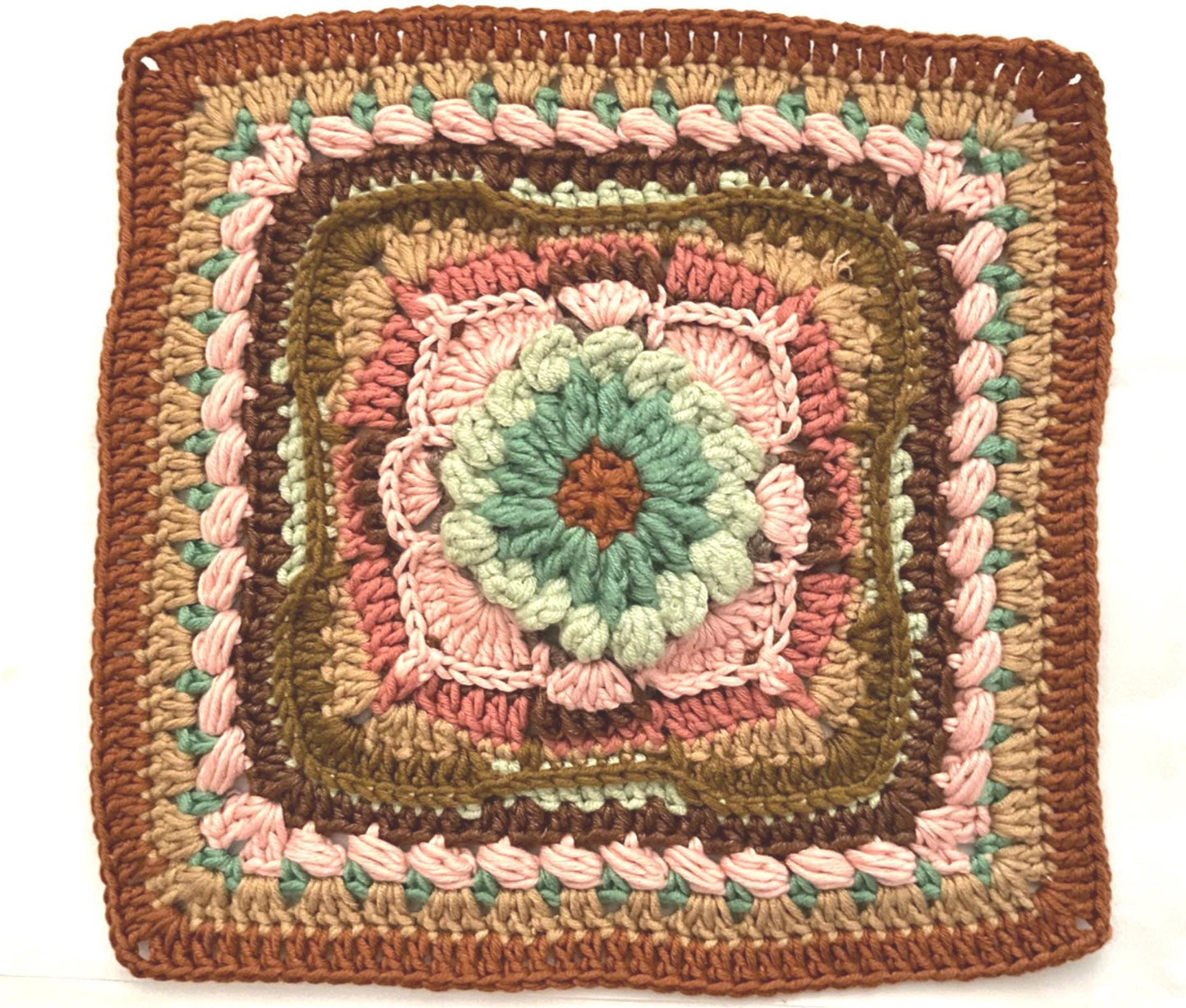 The Turkish Granny Squares Pattern, Easy Crochet Motif Tutorial, Boho Mandala Motif, Blanket Crochet Square PDF, Garment and Accessories