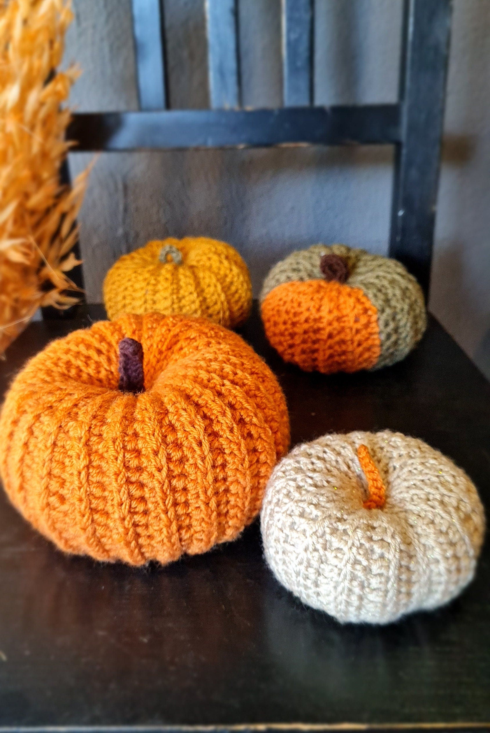 Easy Crochet Pumpkin Pattern, Festival Style (PDF)