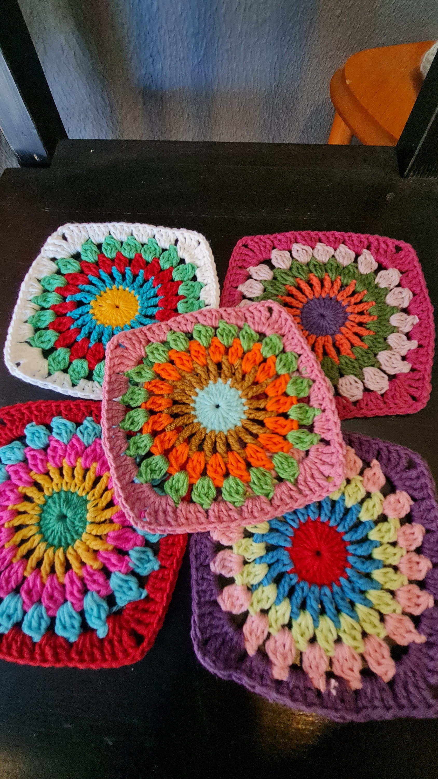 Granny Square Crochet Pattern: Five Modern Motifs (PDF Download)