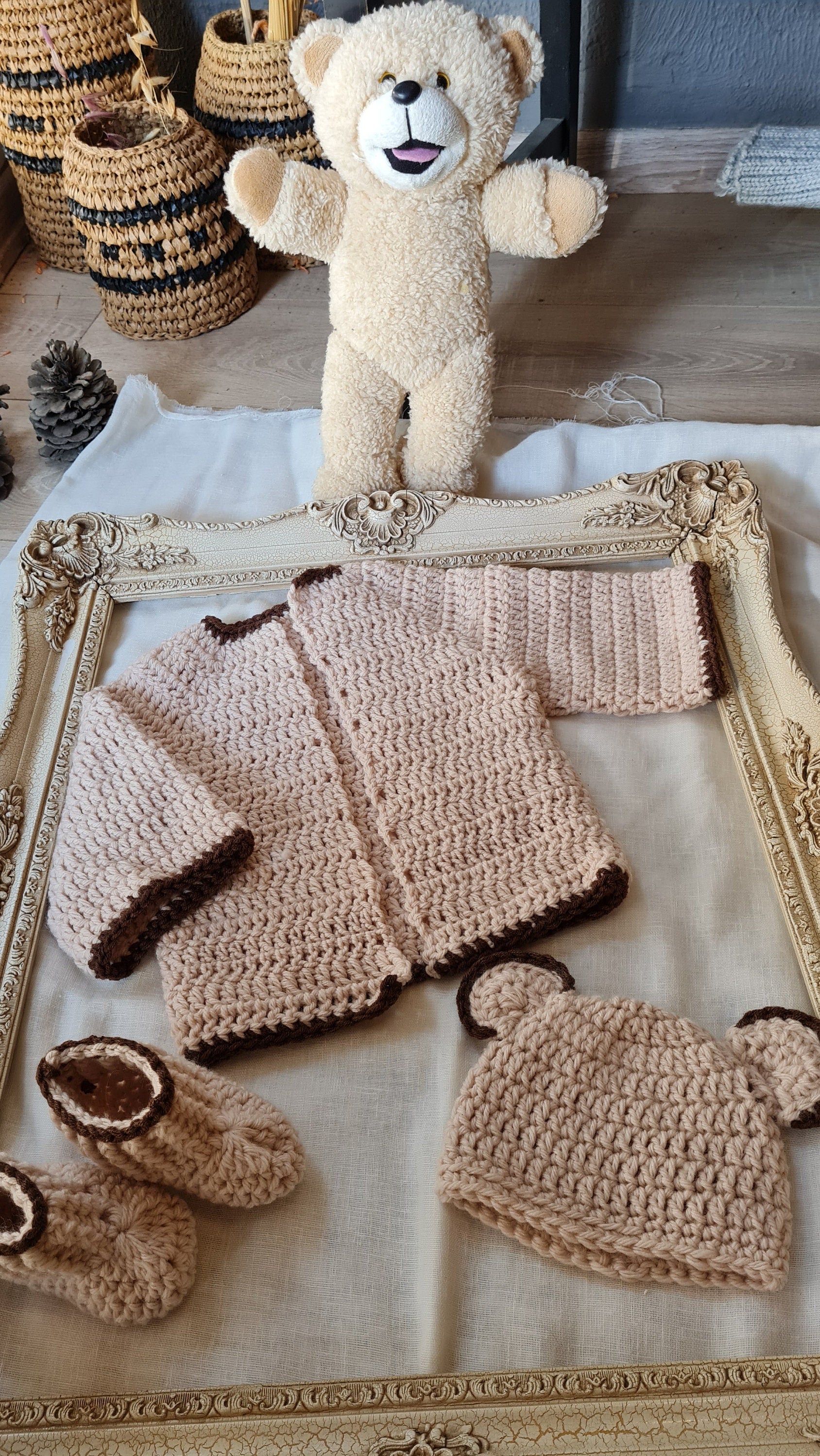 Crochet Baby Cardigan Pattern: Newborn to Child Sizes (PDF Pattern)
