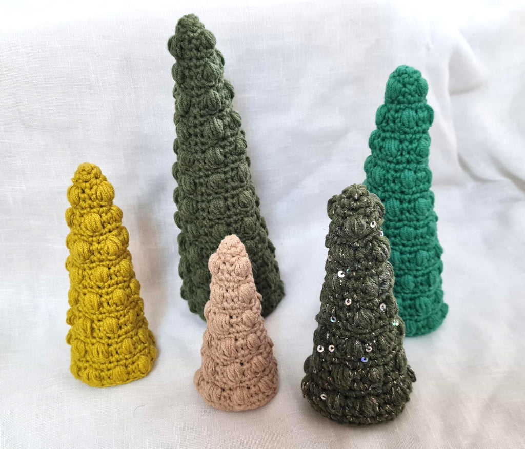 Bobble Christmas Tree Crochet Pattern: 3-Sizes Festive Decor (PDF Pattern)