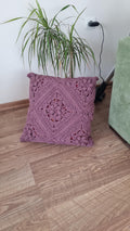 Chunky Crochet Pillow Pattern: Rose & Sunburst Motifs (PDF Pattern)