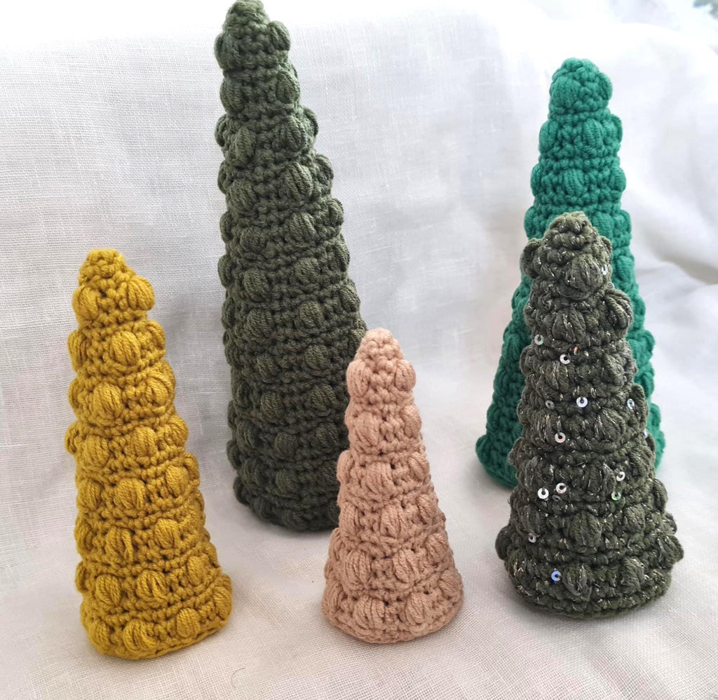 Bobble Christmas Tree Crochet Pattern: 3-Sizes Festive Decor (PDF Pattern)