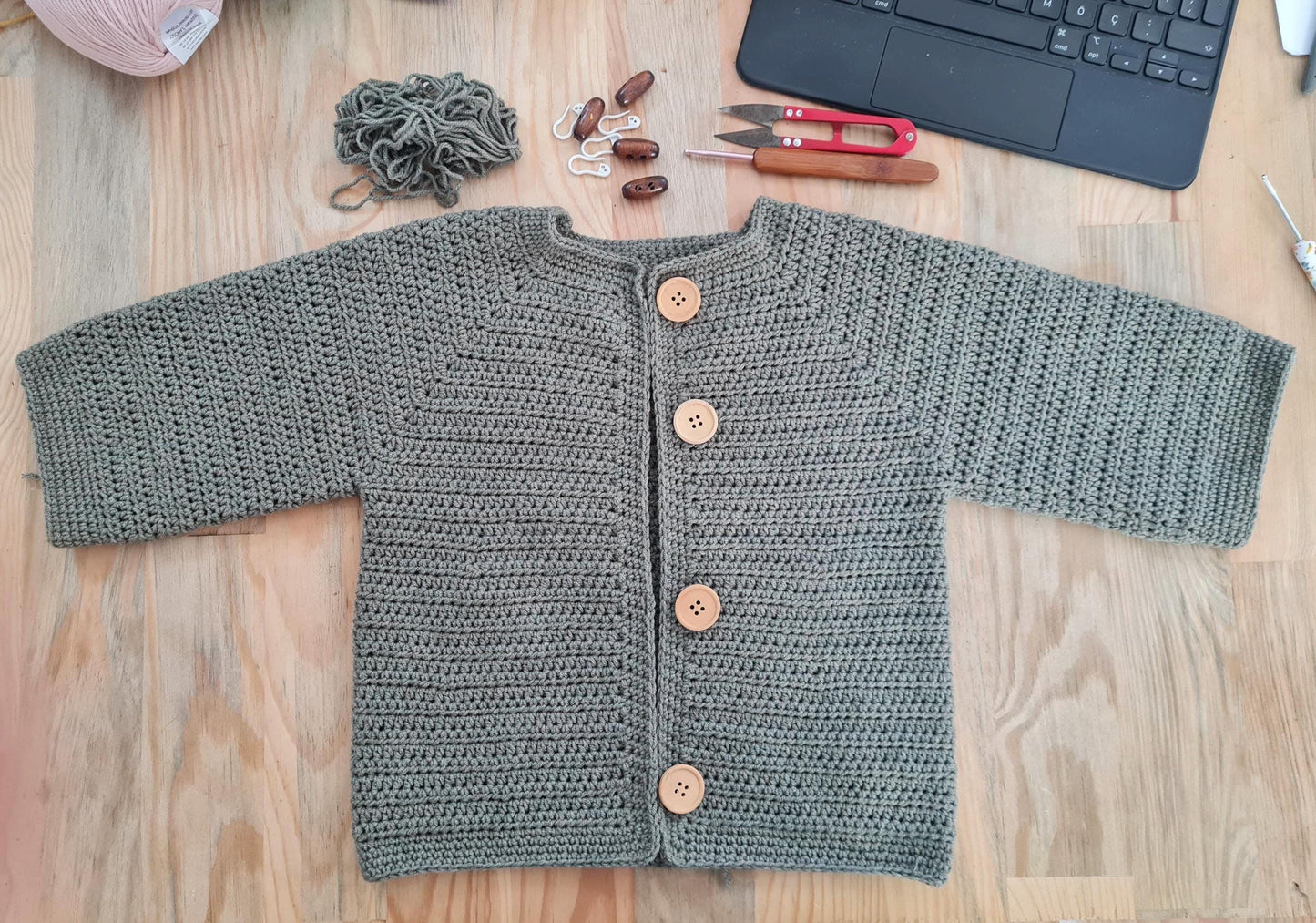 Easy Crochet Baby Cardigan Pattern: Newborn to 6 Years (PDF Pattern)