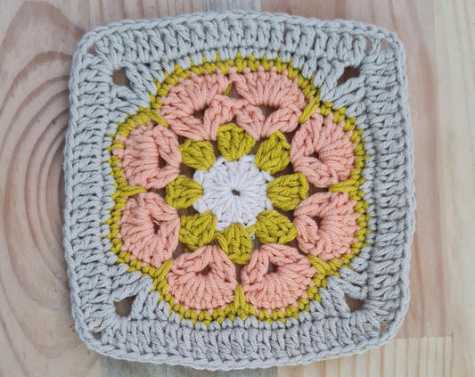 African Flower Crochet Square Pattern: Blanket, Sweater, Cardigan (PDF Pattern)