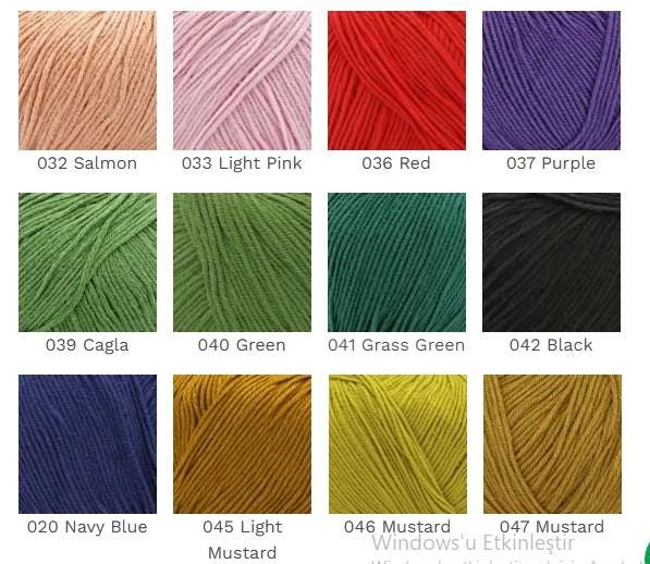 Etrofil Jeans Yarn: 55% Cotton Blend, 4 Ply Sport Weight (50g/160m)