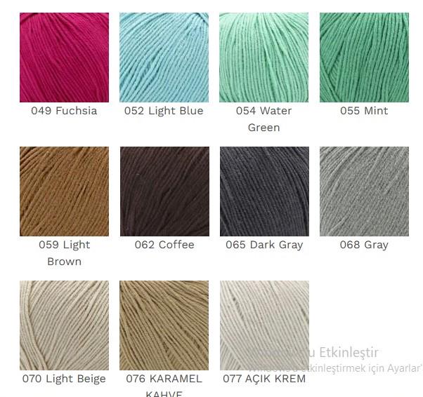 Etrofil Jeans Cotton Yarn: 4 Ply Amigurumi Crochet, Soft Knit Sport Weight