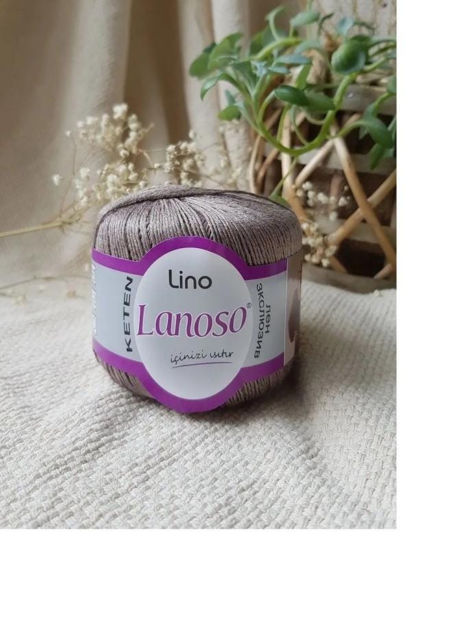 Lanoso Lino Linen Cotton Yarn: Lightweight Crochet Knitting Fiber