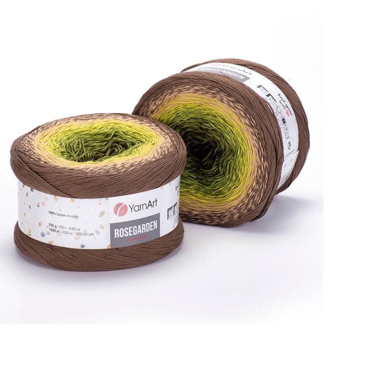Cake Yarn: Multicolor 100% Cotton YarnArt Rosegarden - 1000m