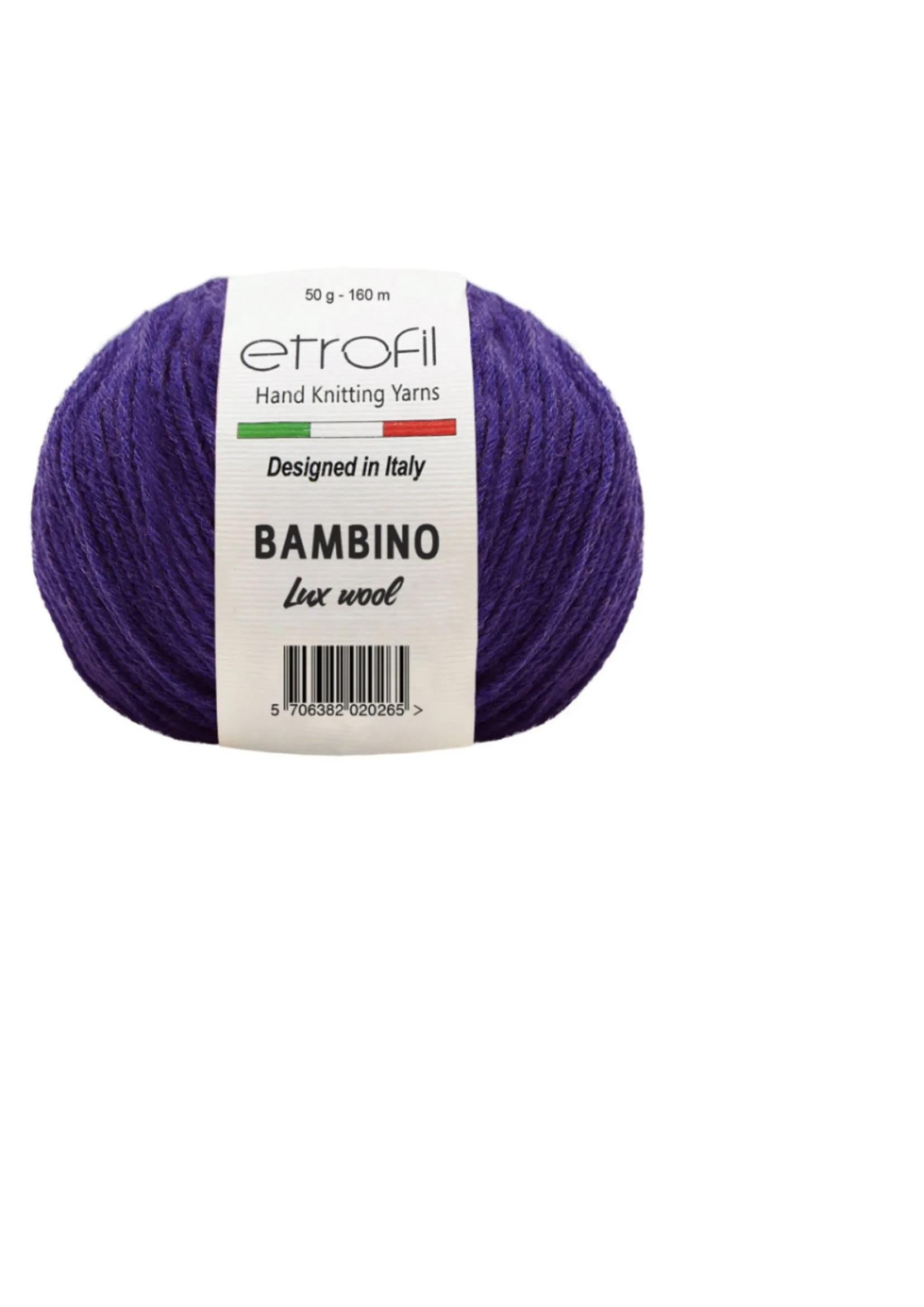 Bambino Lux Merino Wool Yarn: Soft Knit & Crochet Skein