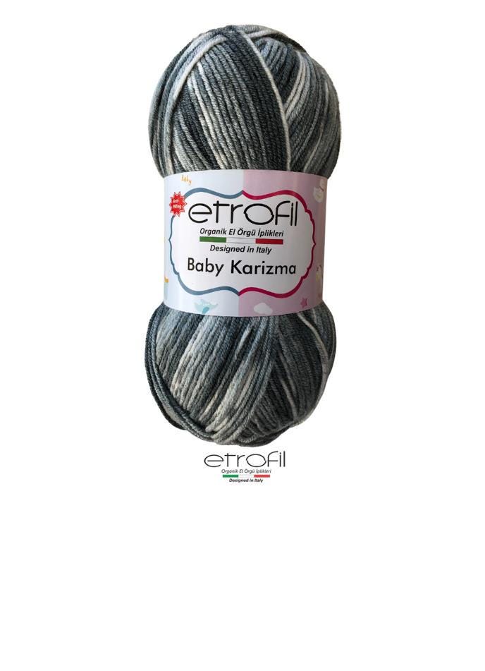 Multicolor Anti-Pilling Acrylic Yarn: Baby Karizma, 100g Ball