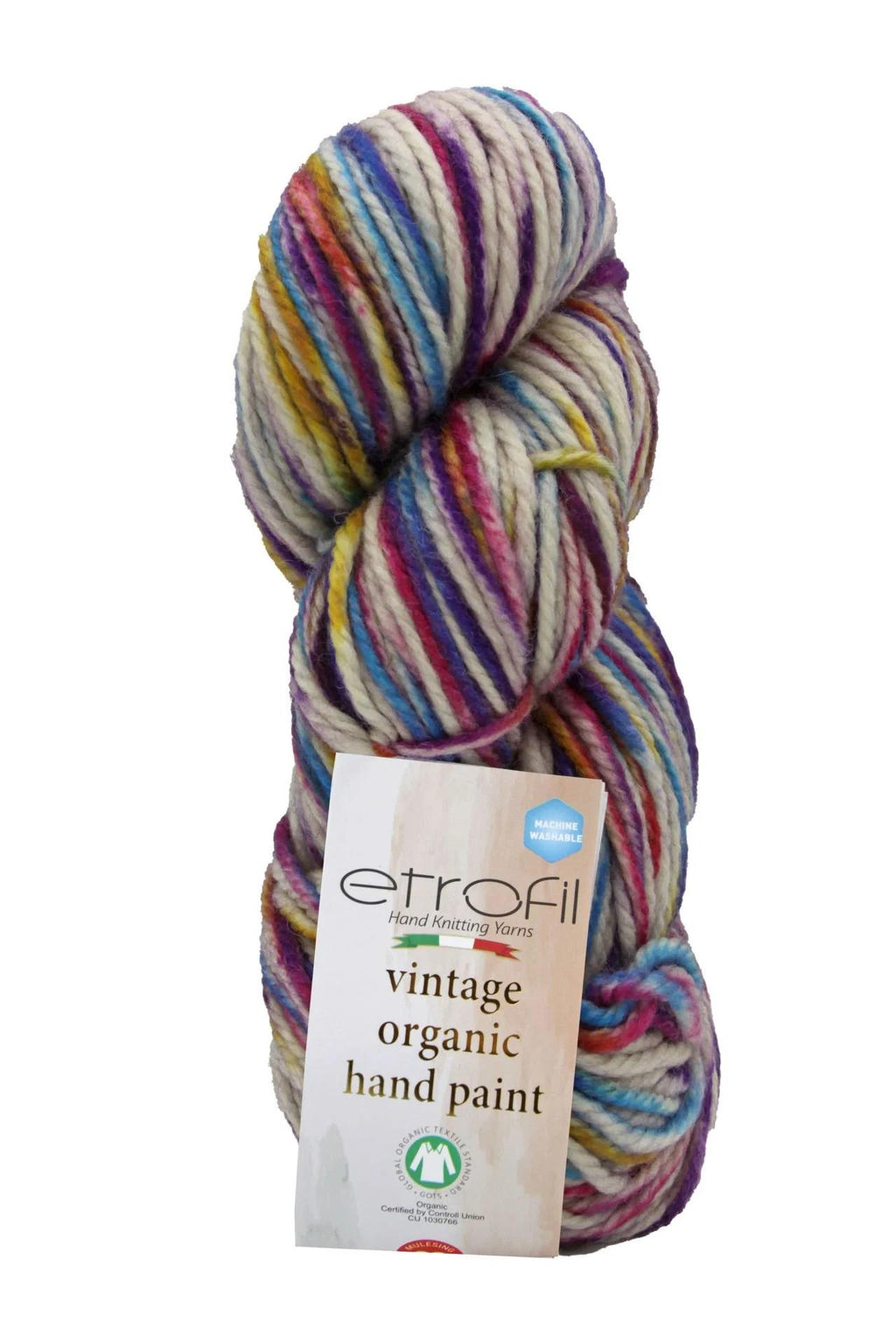 100% Organic Wool Yarn Skein: Hand-Dyed Leicester Wool
