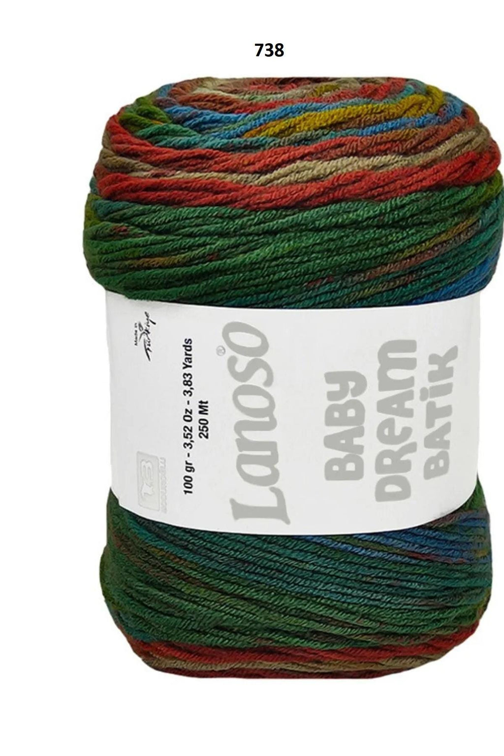 Lanoso Baby Dream Batik Yarn: Multicolor Anti-Pilling Acrylic