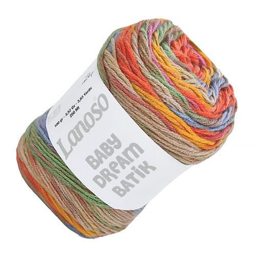 Lanoso Baby Dream Batik Yarn: Multicolor Anti-Pilling Acrylic