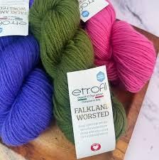 Merino Wool Yarn: Etrophil Falkland Worsted DK, Natural Fiber