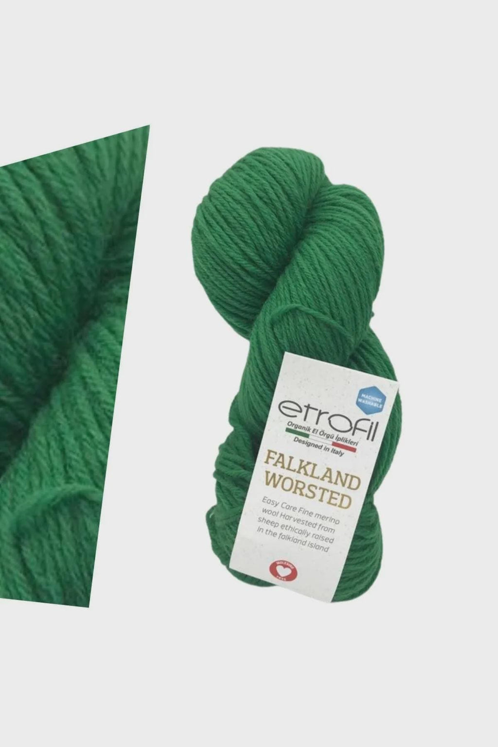 Merino Wool Yarn: Etrophil Falkland Worsted DK, Natural Fiber