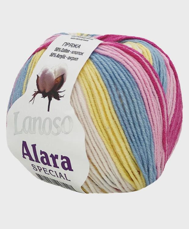 Colorful Cotton Yarn: 4 Ply Sport Weight for Amigurumi, Baby Knitting