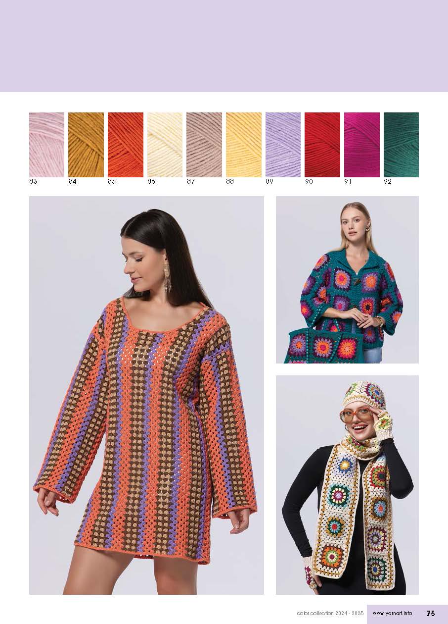 YarnArt Jeans Cotton Blend Yarn: 4 Ply Sport Weight for Crochet & Knitting