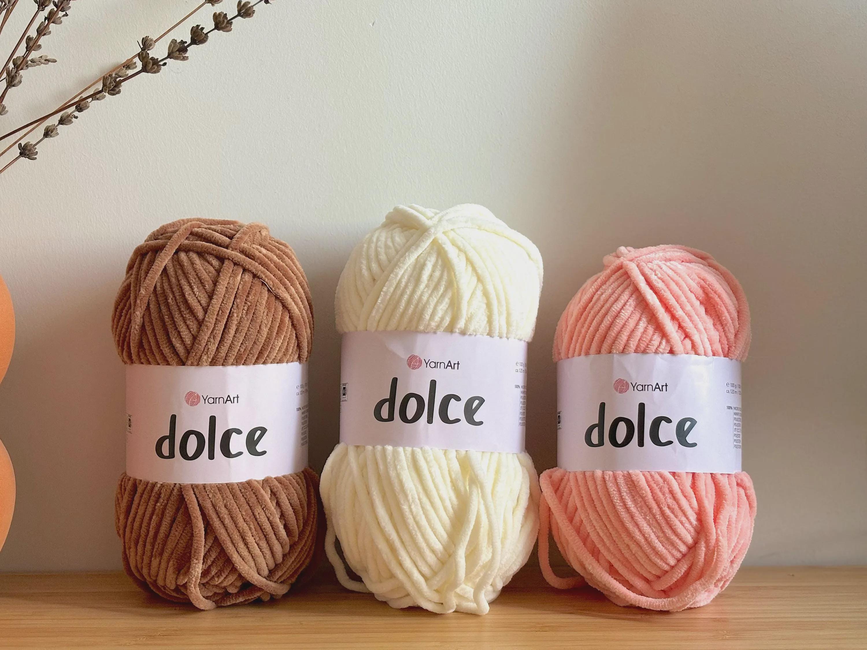 Chunky Chenille YarnArt Dolce: Plush Amigurumi, Baby Blanket, Vegan