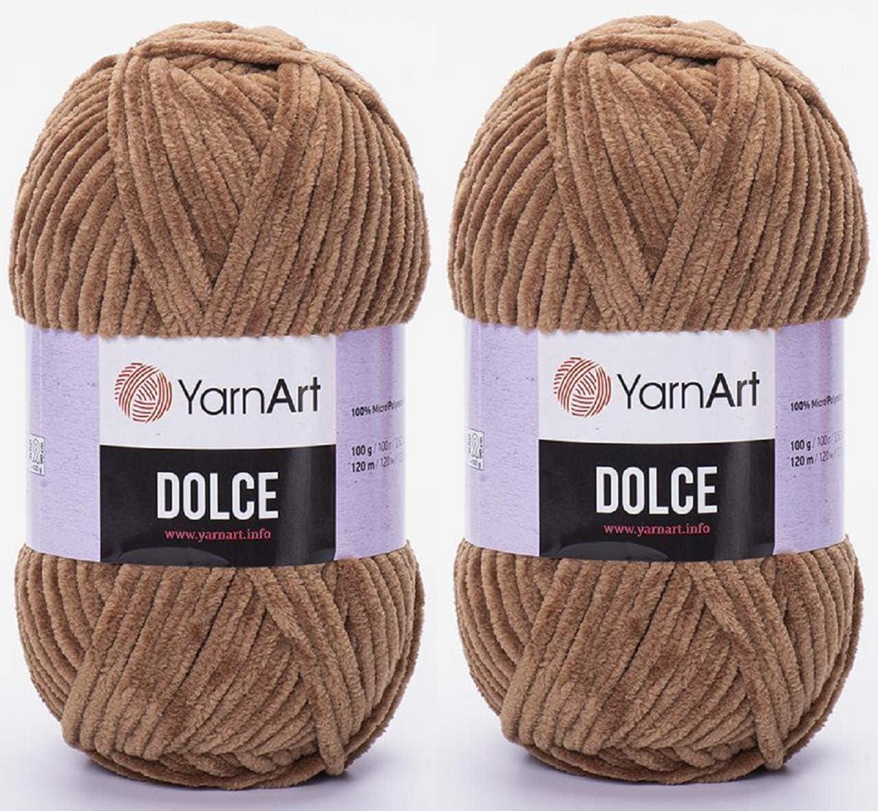 Chunky Chenille YarnArt Dolce: Plush Amigurumi, Baby Blanket, Vegan