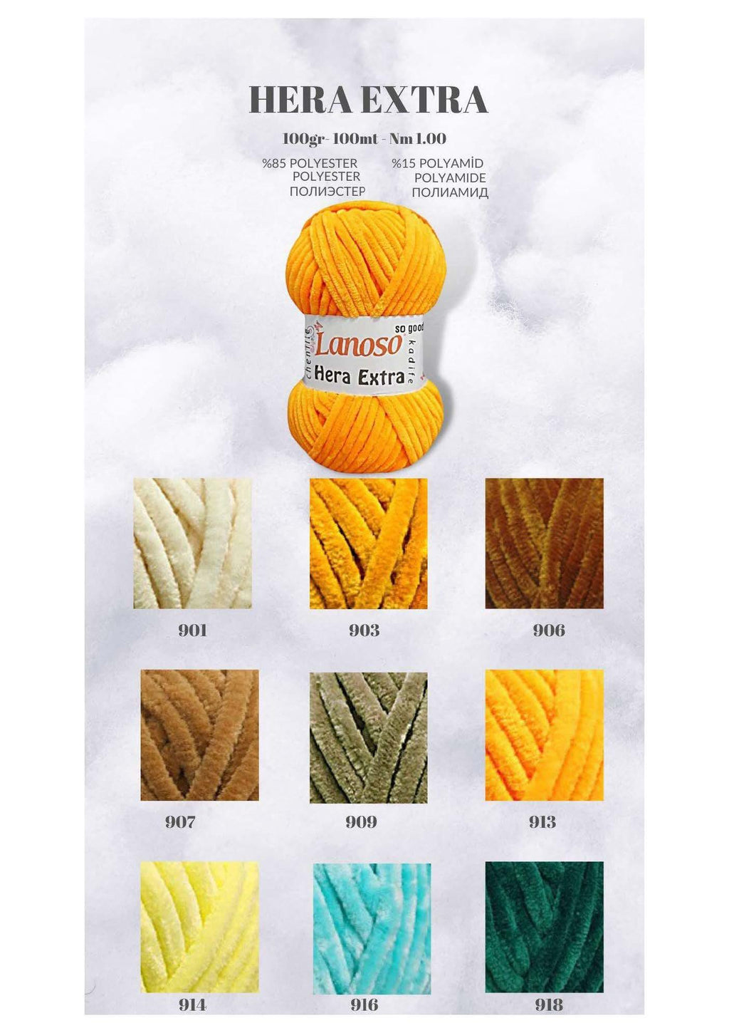 Chunky Chenille Yarn: Lanoso Hera Extra, Amigurumi, Baby Blanket